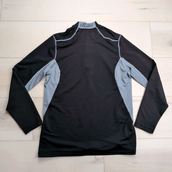 Nike Pro Combat Hyperwarm Dri-Fit Max Shirt Mens L Fitted 1/4 Zip Long Sleeve - Picture 7 of 14
